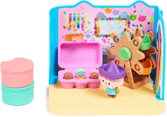 Gabby'S Dollhouse, Baby Box Cat Craft-A-Riffic Room with Exclusive Figure, Accessories, Furniture and Dollhouse Delivery, Kids Toys for Ages 3 and Up