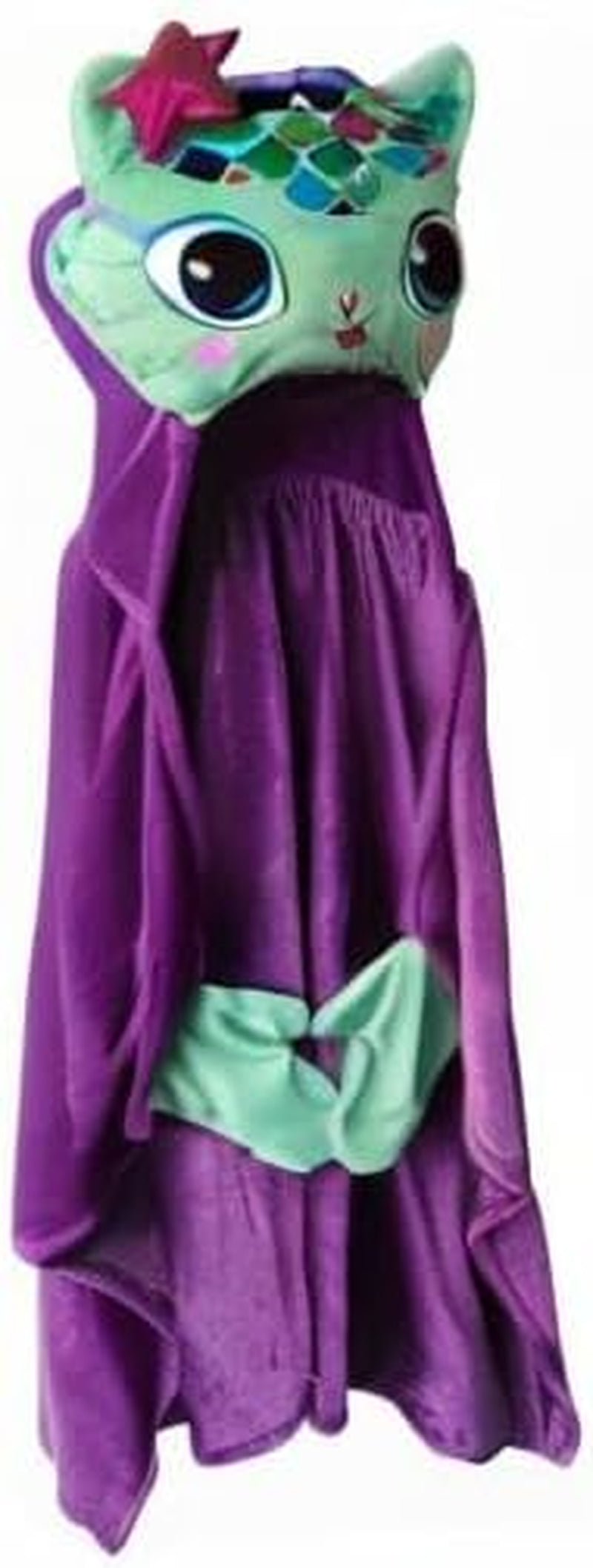 Dreamworks Gabby'S Dollhouse Mercat Bedding Super Soft and Cozy Wearable Hooded Throw Blanket, 50" X 30" (Official Licensed Product)