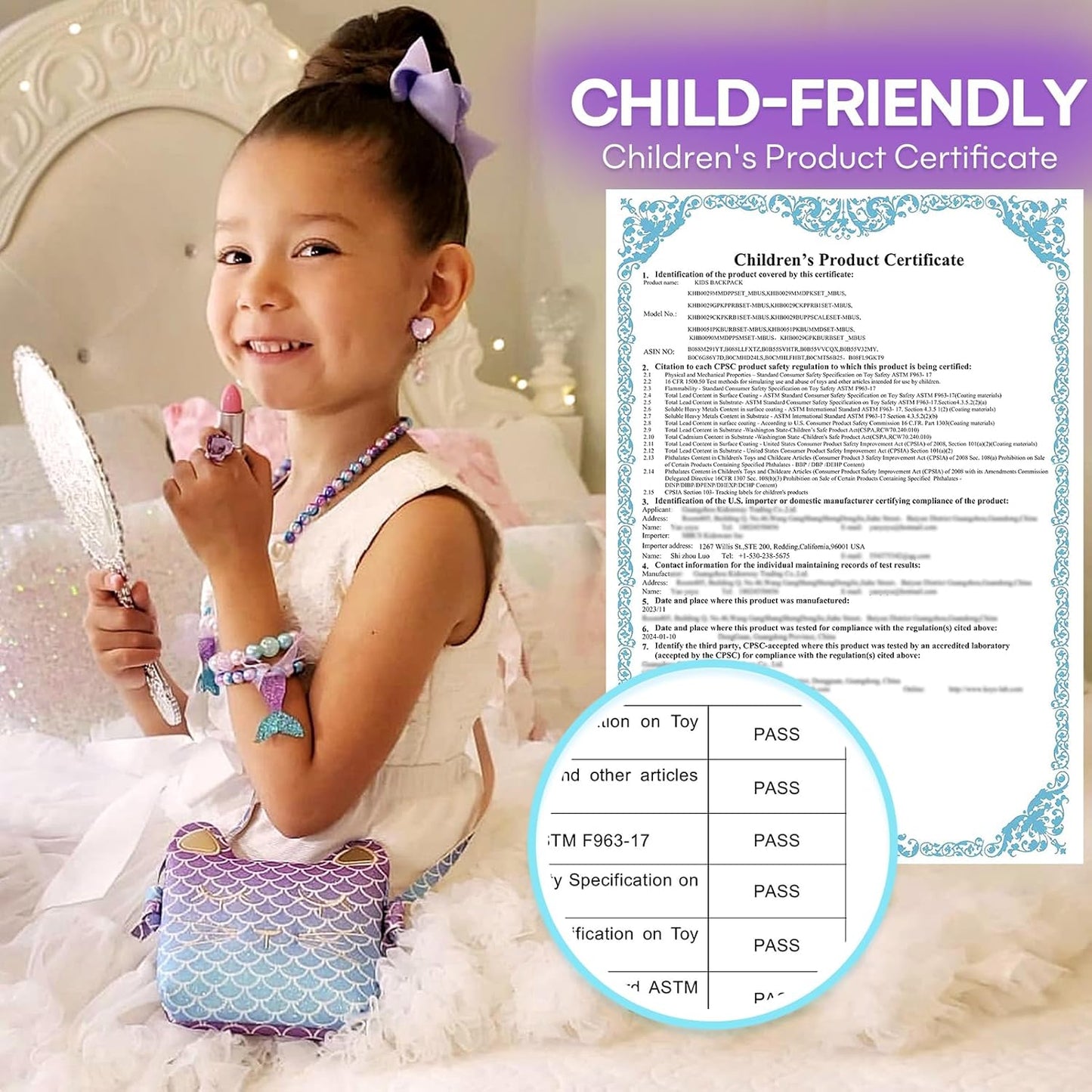 Adorable Mermaid Purse for Little Girls - Perfect for Dress-Up, Pretend Play, and Jewelry Accessories!